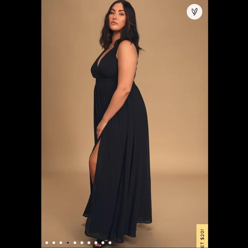 Lulus Thoughts of Hue Maxi Dress Black Size XL BRAND NEW WITH TAGS NEVER WORN! - Picture 8 of 8